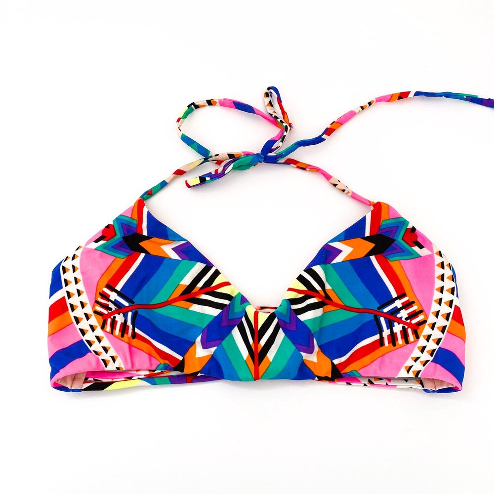 Mara Hoffman Multicolor Geometric Bikini Top